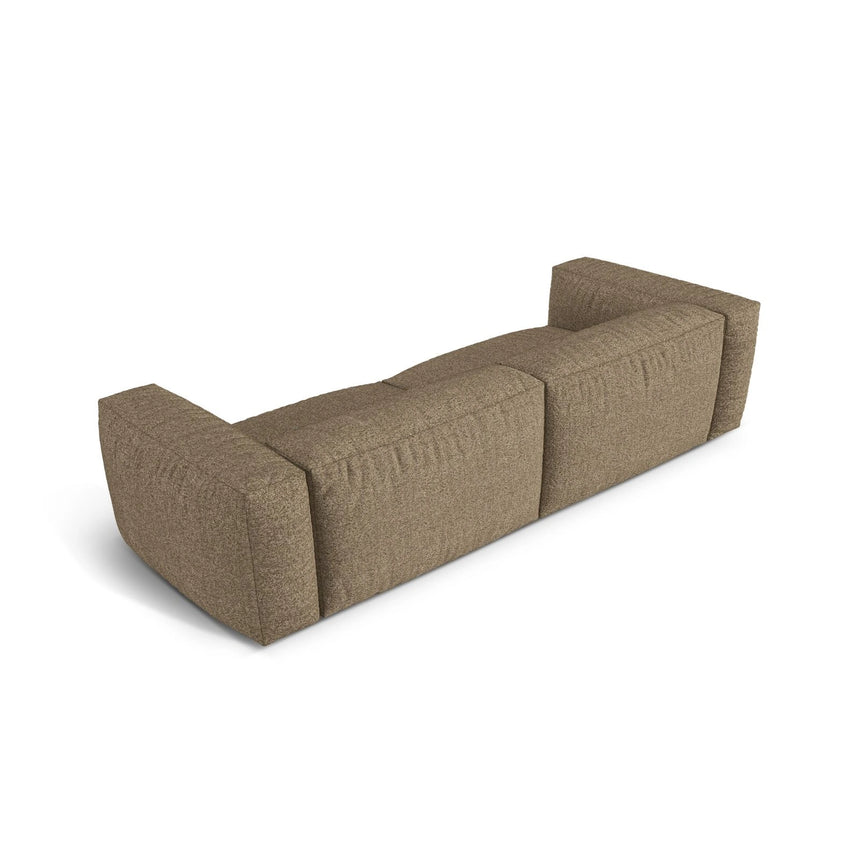 Martina 4-Sitzer Sofa, Sitztiefe 76 cm, aus Boucle in Cappuccino (Monet Cappucino), 320x106 cm von Micadoni – Bild 4