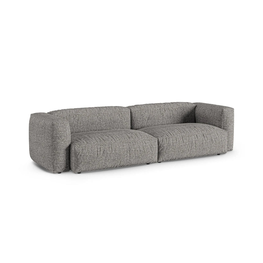 Martina 4-Sitzer Sofa, Sitztiefe 90 cm, aus Boucle in Graphit (Monet Graphite), 320x120 cm von Micadoni – Bild 3