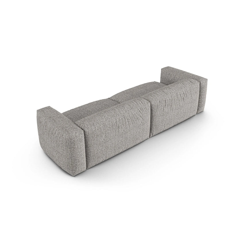 Martina 4-Sitzer Sofa, Sitztiefe 90 cm, aus Boucle in Graphit (Monet Graphite), 320x120 cm von Micadoni – Bild 4