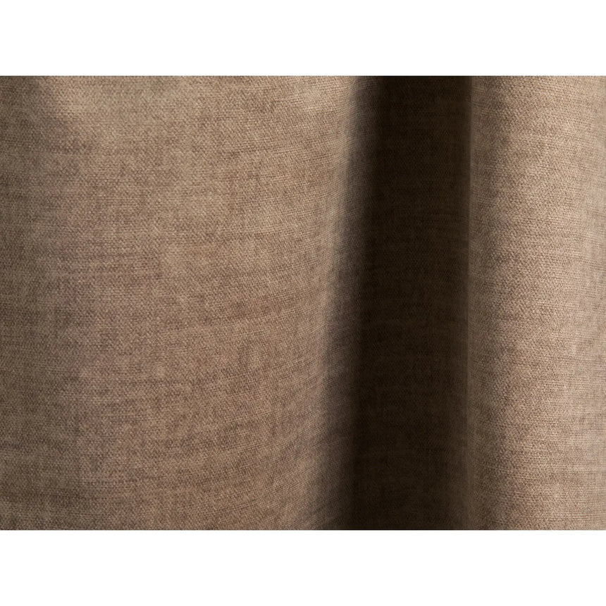 Martina Modulares Panoramasofa, Linke Seite, Sitztiefe 90 cm, aus Samt in Dunkelbeige (Vogue 3), 420x330 cm von Micadoni – Bild 6