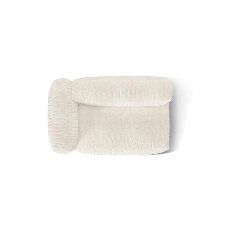 Martina Modulares Sofa Sitzelement, Linke Seite, Sitztiefe 76 cm, aus Boucle in Elfenbein (Monet Nata), 160x106 cm von Micadoni – Bild 5