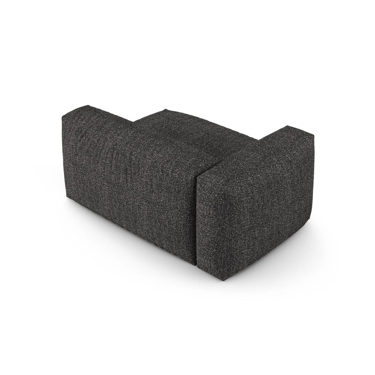 Martina Modulares Sofa Sitzelement, Linke Seite, Sitztiefe 90 cm, aus Boucle in Anthrazit (Monet Anthracite), 160x120 cm von Micadoni – Bild 4