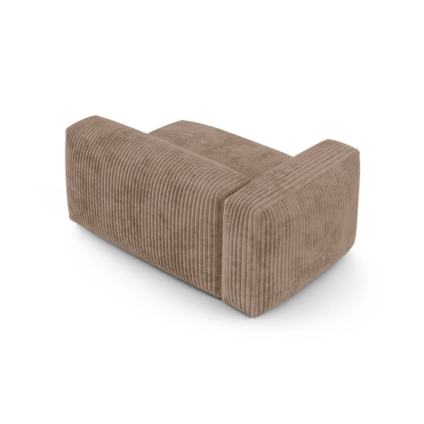Martina Modulares Sofa Sitzelement, Linke Seite, Sitztiefe 90 cm, aus Cord in Acorn (Tilia 17), 160x120 cm von Micadoni – Bild 4