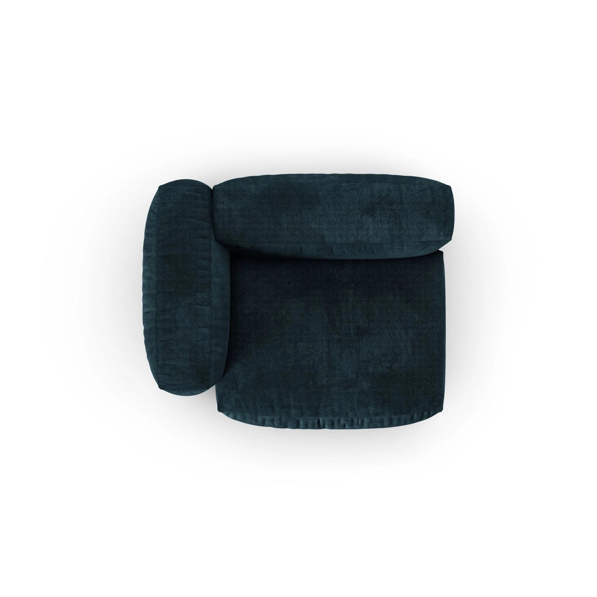 Martina Modulares Sofa Sitzelement, Linke Seite, Sitztiefe 90 cm, aus Samt in Deep Petrol (Vogue 13), 120x120 cm von Micadoni – Bild 5