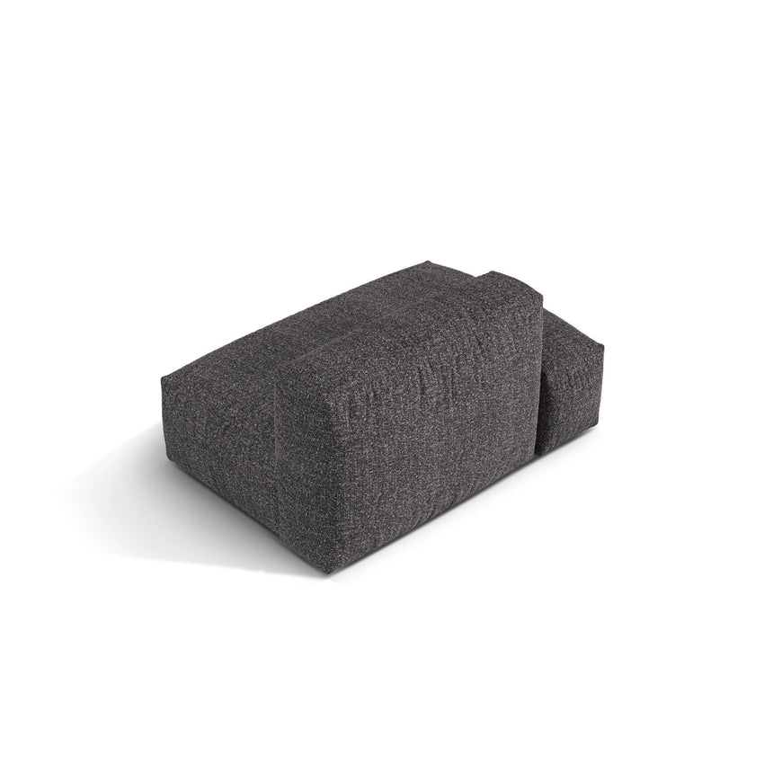 Martina Modulares Sofa Sitzelement, Linke Seite, aus Boucle in Anthrazit (Monet Anthracite), 133x106 cm von Micadoni – Bild 4
