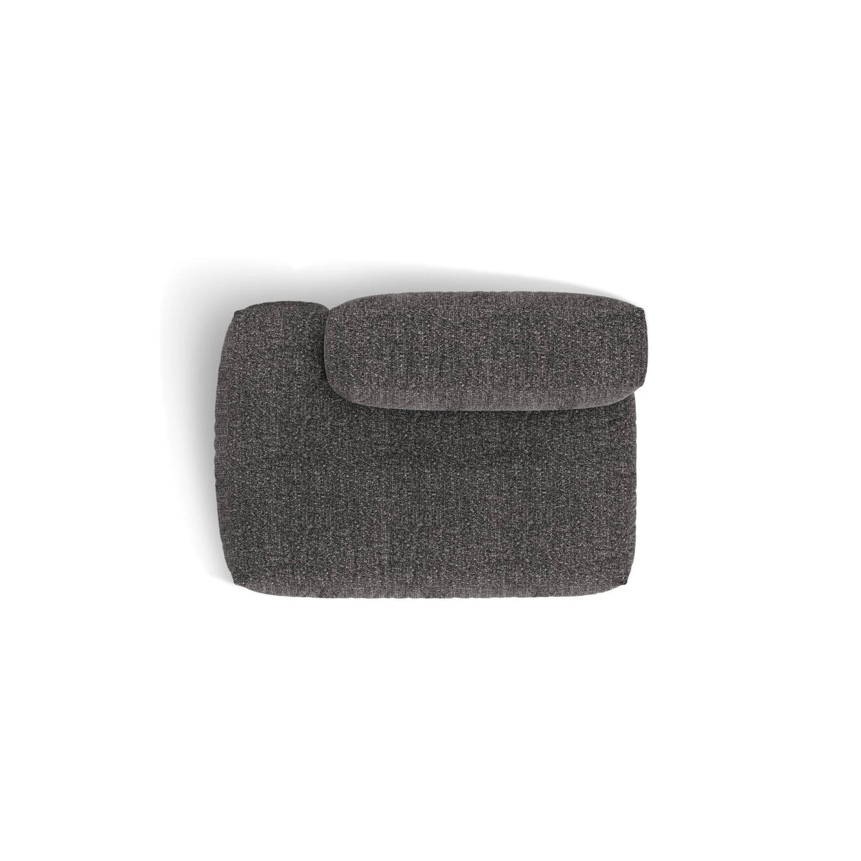 Martina Modulares Sofa Sitzelement, Linke Seite, aus Boucle in Anthrazit (Monet Anthracite), 133x106 cm von Micadoni – Bild 5