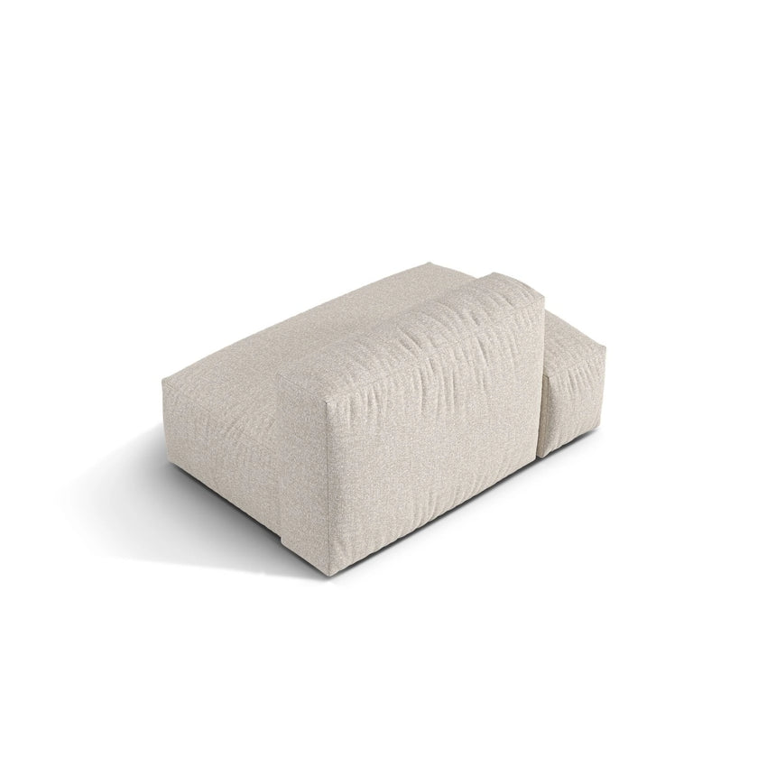 Martina Modulares Sofa Sitzelement, Linke Seite, aus Boucle in Beige (Monet Sand), 133x106 cm von Micadoni – Bild 4