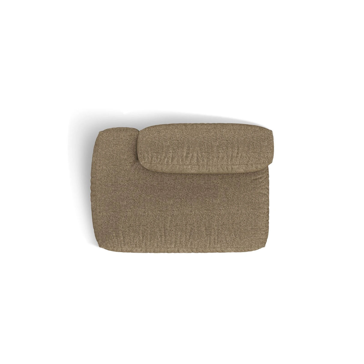 Martina Modulares Sofa Sitzelement, Linke Seite, aus Boucle in Cappuccino (Monet Cappucino), 133x106 cm von Micadoni – Bild 5