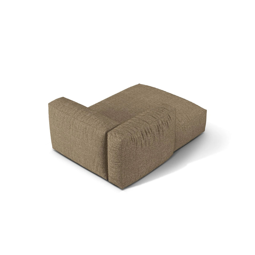 Martina Modulares Sofa Sitzelement, Linke Seite, aus Boucle in Cappuccino (Monet Cappucino), 176x120 cm von Micadoni – Bild 4