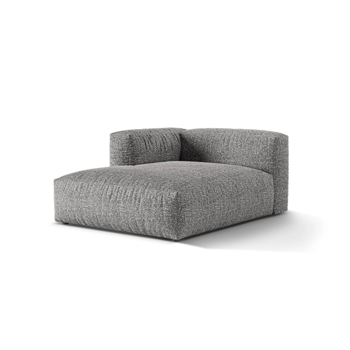 Martina Modulares Sofa Sitzelement, Linke Seite, aus Boucle in Graphit (Monet Graphite), 176x120 cm von Micadoni – Bild 3