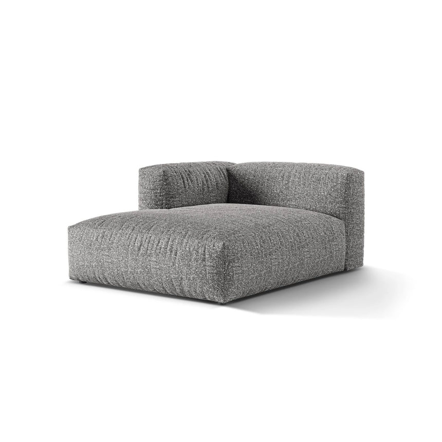 Martina Modulares Sofa Sitzelement, Linke Seite, aus Boucle in Graphit (Monet Graphite), 176x120 cm von Micadoni – Bild 3