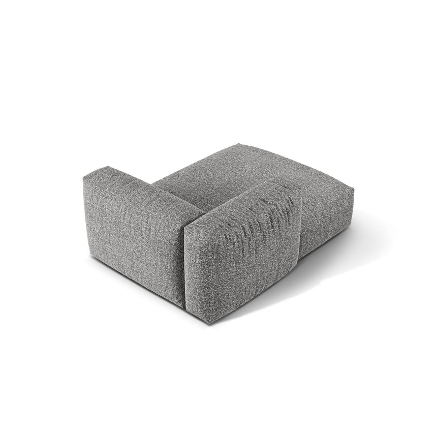 Martina Modulares Sofa Sitzelement, Linke Seite, aus Boucle in Graphit (Monet Graphite), 176x120 cm von Micadoni – Bild 4