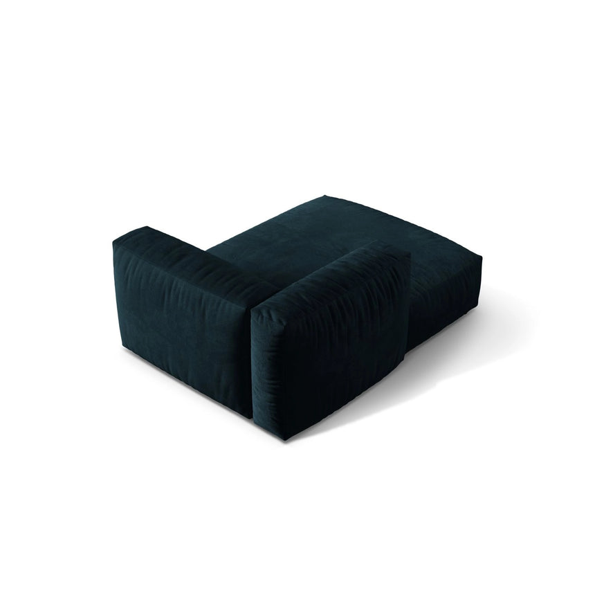 Martina Modulares Sofa Sitzelement, Linke Seite, aus Samt in Deep Petrol (Vogue 13), 176x120 cm von Micadoni – Bild 4