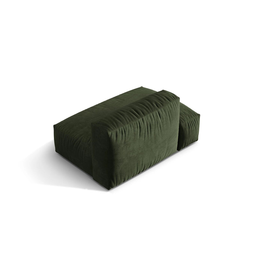Martina Modulares Sofa Sitzelement, Linke Seite, aus Samt in Grün (Vogue 11), 133x106 cm von Micadoni – Bild 4