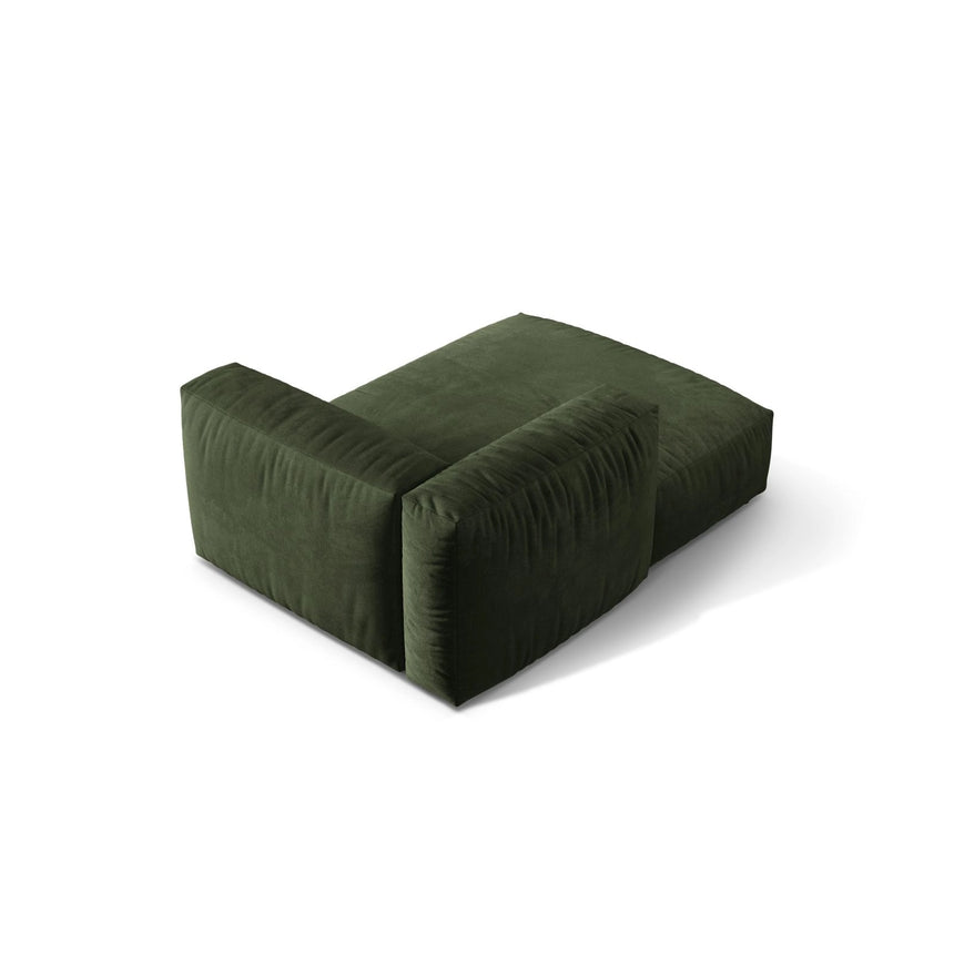 Martina Modulares Sofa Sitzelement, Linke Seite, aus Samt in Grün (Vogue 11), 176x120 cm von Micadoni – Bild 4