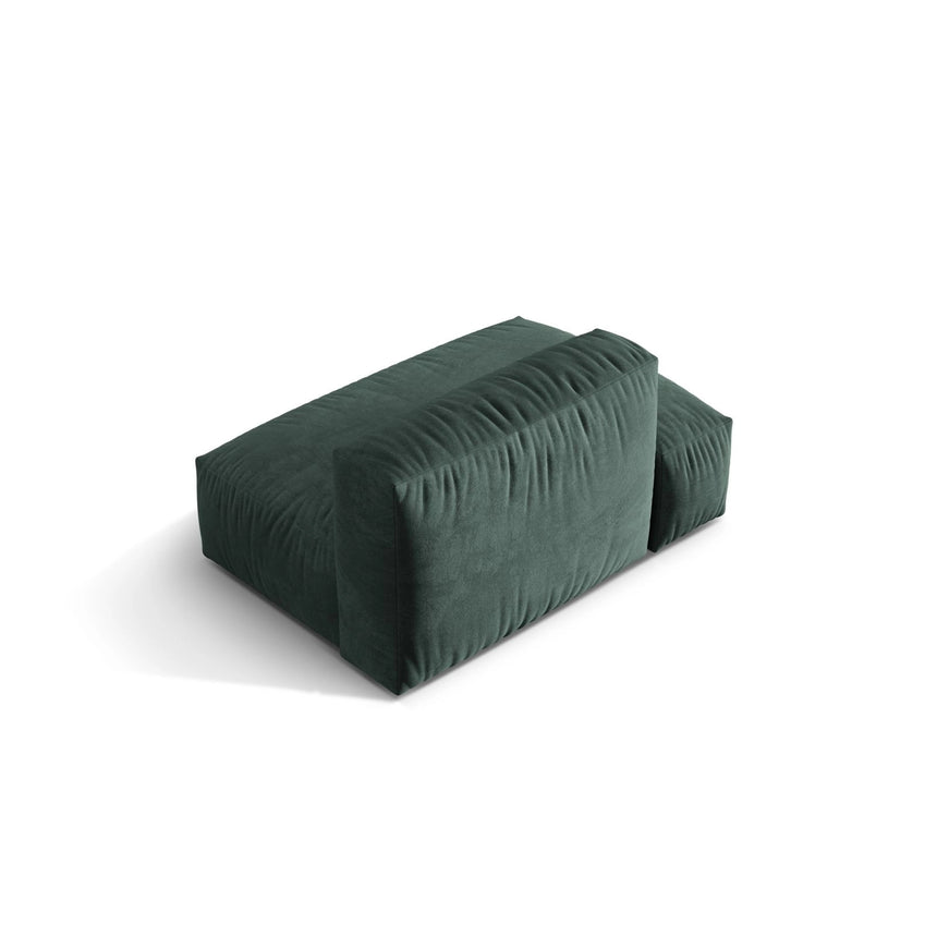 Martina Modulares Sofa Sitzelement, Linke Seite, aus Samt in Petrol (Vogue 12), 133x106 cm von Micadoni – Bild 4