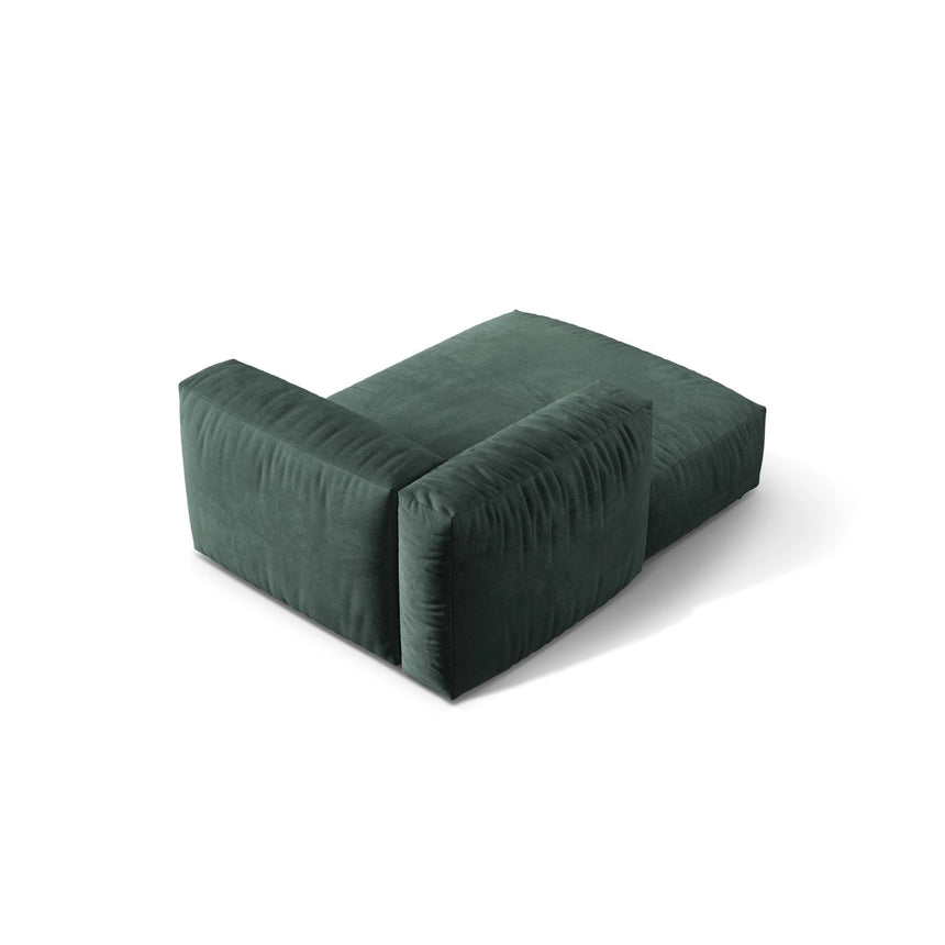 Martina Modulares Sofa Sitzelement, Linke Seite, aus Samt in Petrol (Vogue 12), 176x120 cm von Micadoni – Bild 4