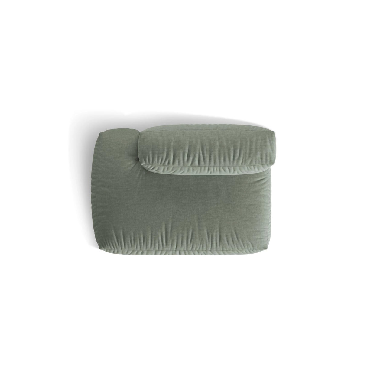 Martina Modulares Sofa Sitzelement, Linke Seite, aus Strukturierter Stoff in Moosgrün (Boston Water Green), 133x106 cm von Micadoni – Bild 5