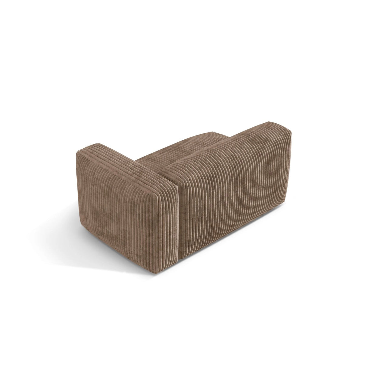 Martina Modulares Sofa Sitzelement, Rechte Seite, Sitztiefe 76 cm, aus Cord in Acorn (Tilia 17), 160x106 cm von Micadoni – Bild 4