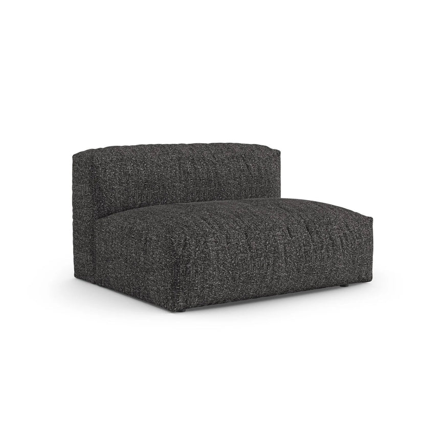 Martina Modulares Sofa Sitzelement, Rechte Seite, Sitztiefe 90 cm, aus Boucle in Anthrazit (Monet Anthracite), 160x120 cm von Micadoni – Bild 3