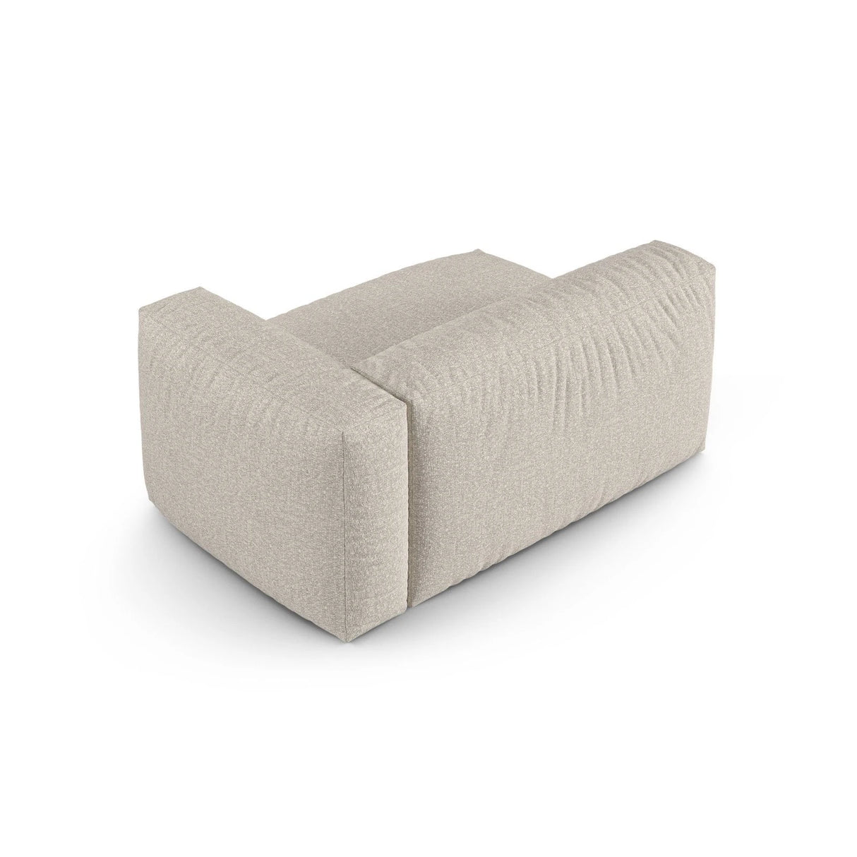 Martina Modulares Sofa Sitzelement, Rechte Seite, Sitztiefe 90 cm, aus Boucle in Beige (Monet Sand), 160x120 cm von Micadoni – Bild 4