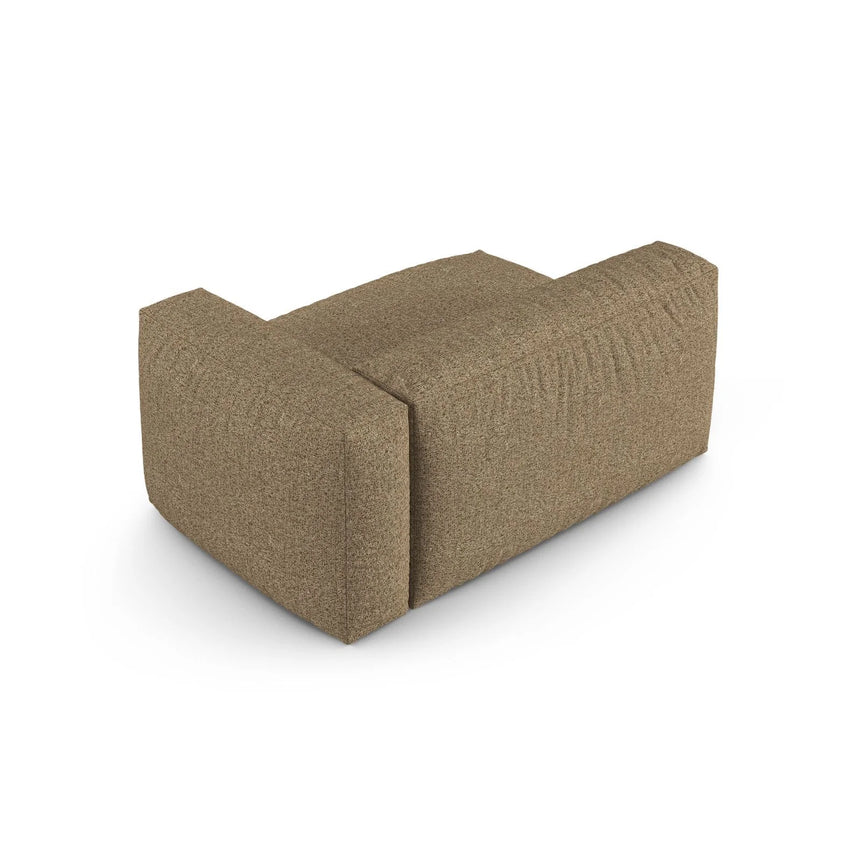 Martina Modulares Sofa Sitzelement, Rechte Seite, Sitztiefe 90 cm, aus Boucle in Cappuccino (Monet Cappucino), 160x120 cm von Micadoni – Bild 4