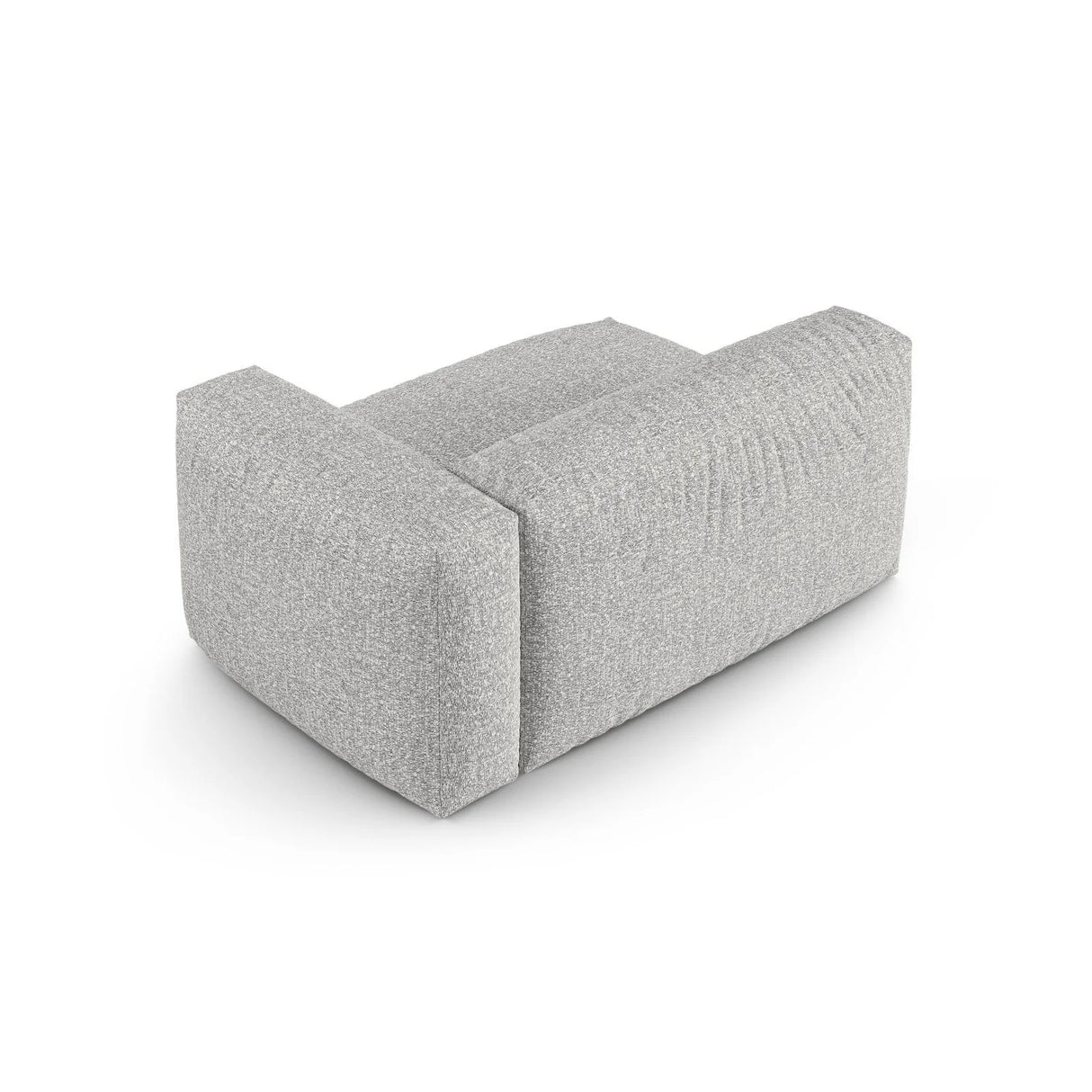 Martina Modulares Sofa Sitzelement, Rechte Seite, Sitztiefe 90 cm, aus Boucle in Silber (Monet Silver), 160x120 cm von Micadoni – Bild 4