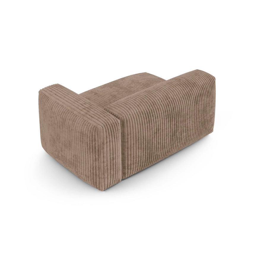 Martina Modulares Sofa Sitzelement, Rechte Seite, Sitztiefe 90 cm, aus Cord in Acorn (Tilia 17), 160x120 cm von Micadoni – Bild 4