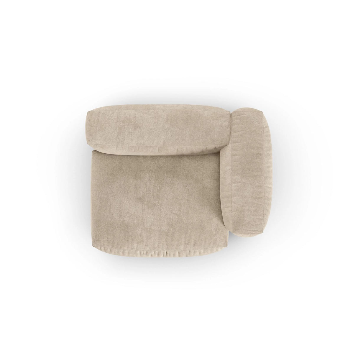 Martina Modulares Sofa Sitzelement, Rechte Seite, Sitztiefe 90 cm, aus Samt, Cord, Boucle oder Strukturstoff, 120x120 cm von Micadoni – Bild 5