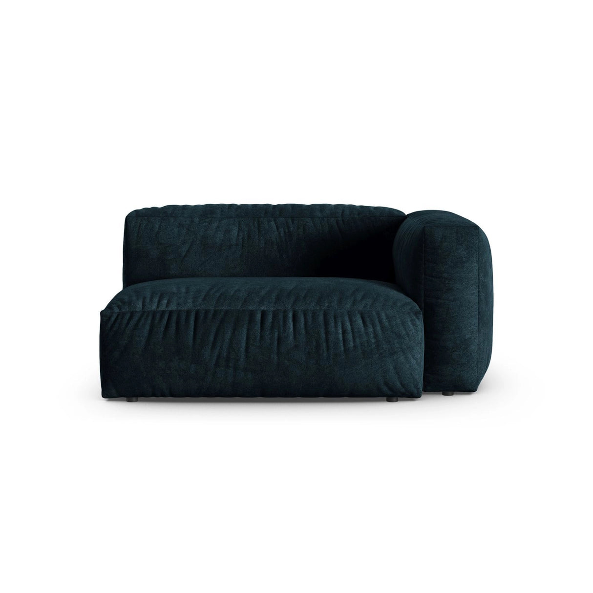 Martina Modulares Sofa Sitzelement, Rechte Seite, Sitztiefe 90 cm, aus Samt in Deep Petrol (Vogue 13), 160x120 cm von Micadoni – Bild 1