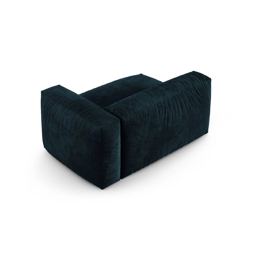 Martina Modulares Sofa Sitzelement, Rechte Seite, Sitztiefe 90 cm, aus Samt in Deep Petrol (Vogue 13), 160x120 cm von Micadoni – Bild 4