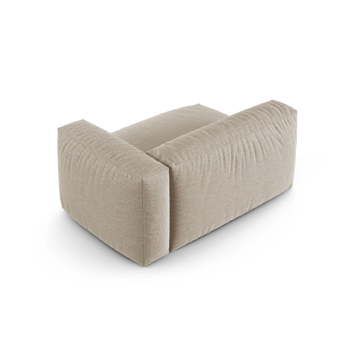 Martina Modulares Sofa Sitzelement, Rechte Seite, Sitztiefe 90 cm, aus Strukturierter Stoff in Leichtes Beige (Boston Toffee), 160x120 cm von Micadoni – Bild 4