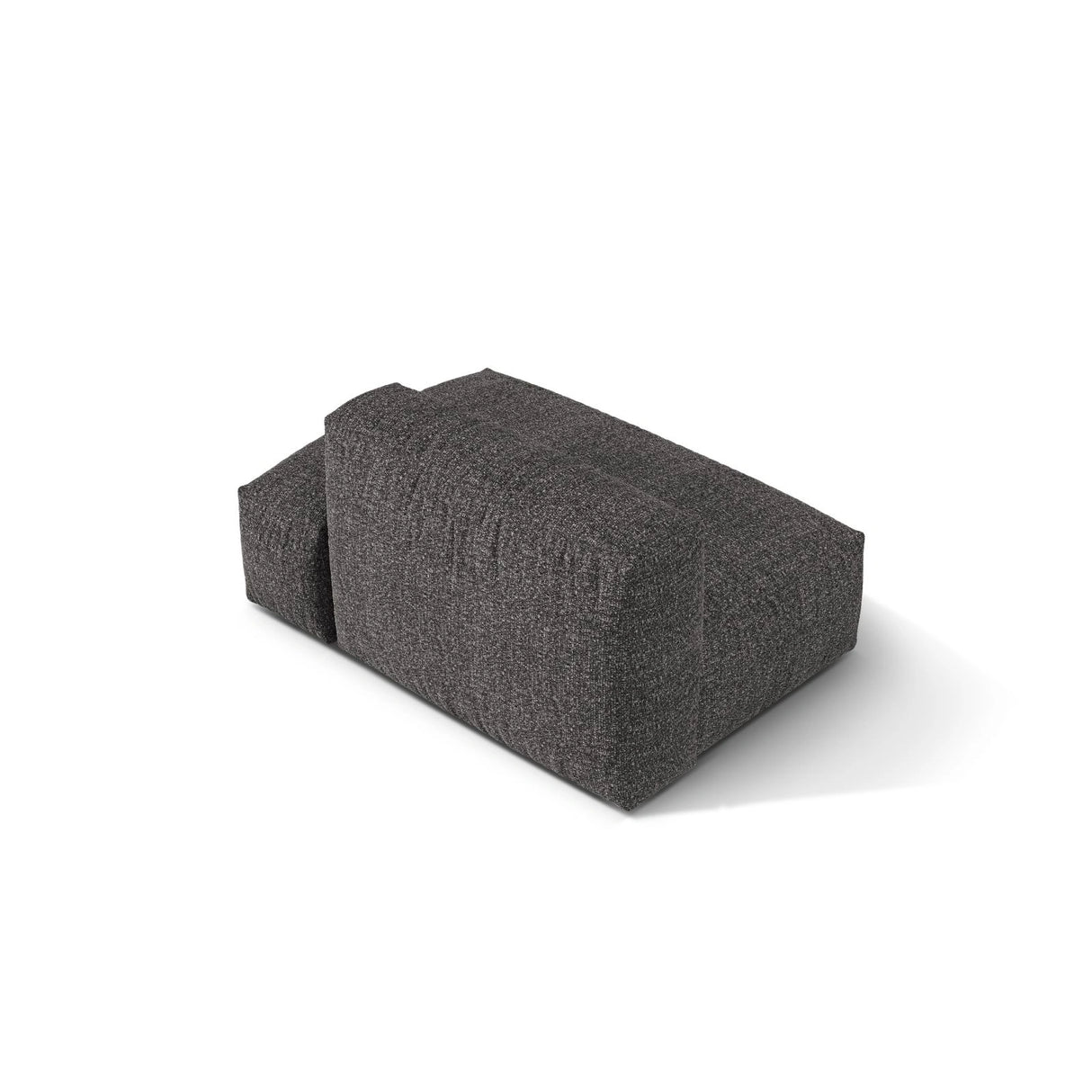 Martina Modulares Sofa Sitzelement, Rechte Seite, aus Boucle in Anthrazit (Monet Anthracite), 133x106 cm
von Micadoni – Bild 4