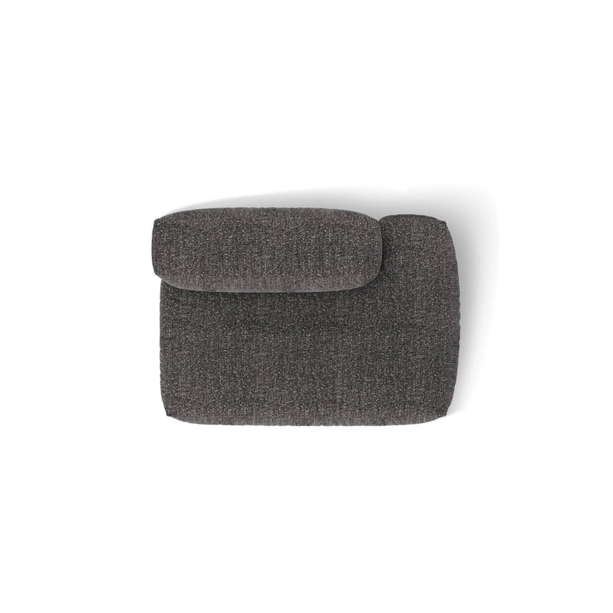 Martina Modulares Sofa Sitzelement, Rechte Seite, aus Boucle in Anthrazit (Monet Anthracite), 133x106 cm
von Micadoni – Bild 5