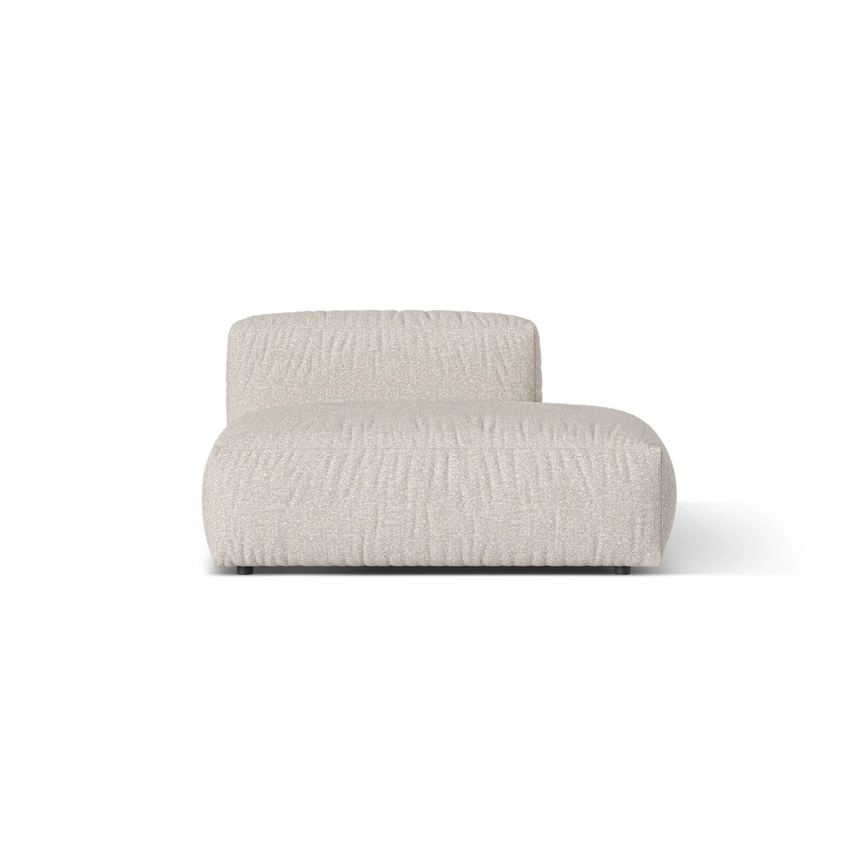 Martina Modulares Sofa Sitzelement, Rechte Seite, aus Boucle in Beige (Monet Sand), 133x106 cm
von Micadoni – Bild 1