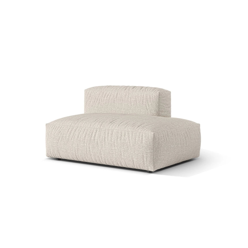 Martina Modulares Sofa Sitzelement, Rechte Seite, aus Boucle in Beige (Monet Sand), 133x106 cm
von Micadoni – Bild 3