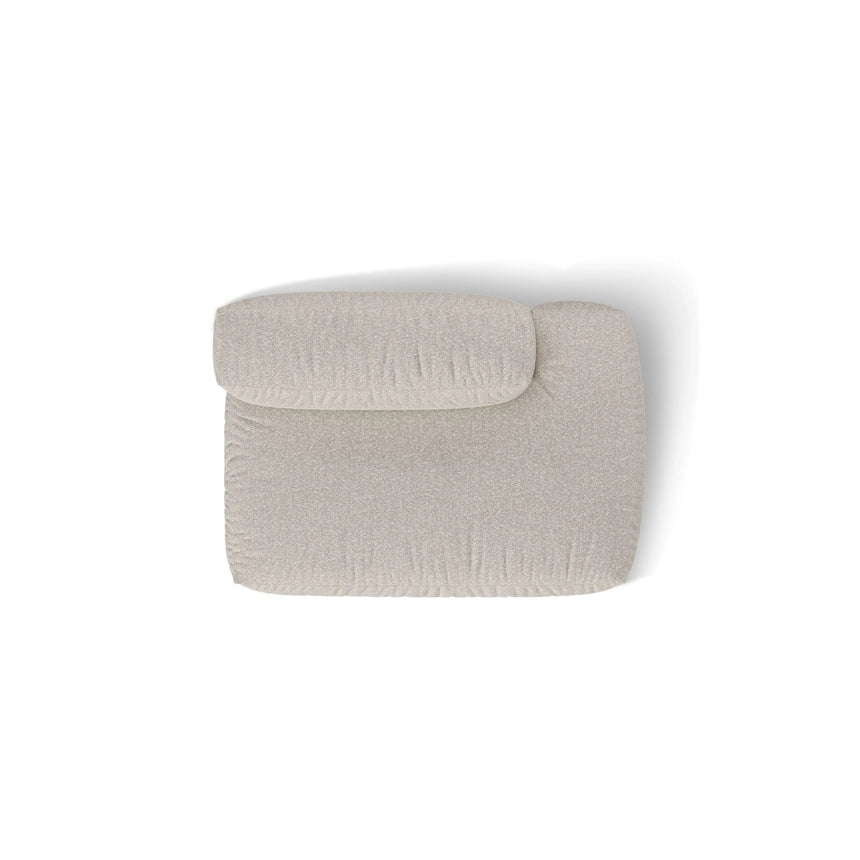 Martina Modulares Sofa Sitzelement, Rechte Seite, aus Boucle in Beige (Monet Sand), 133x106 cm
von Micadoni – Bild 5