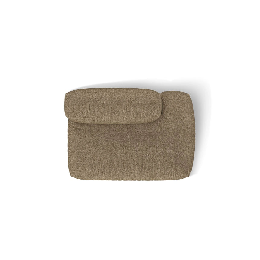 Martina Modulares Sofa Sitzelement, Rechte Seite, aus Boucle in Cappuccino (Monet Cappucino), 133x106 cm
von Micadoni – Bild 5