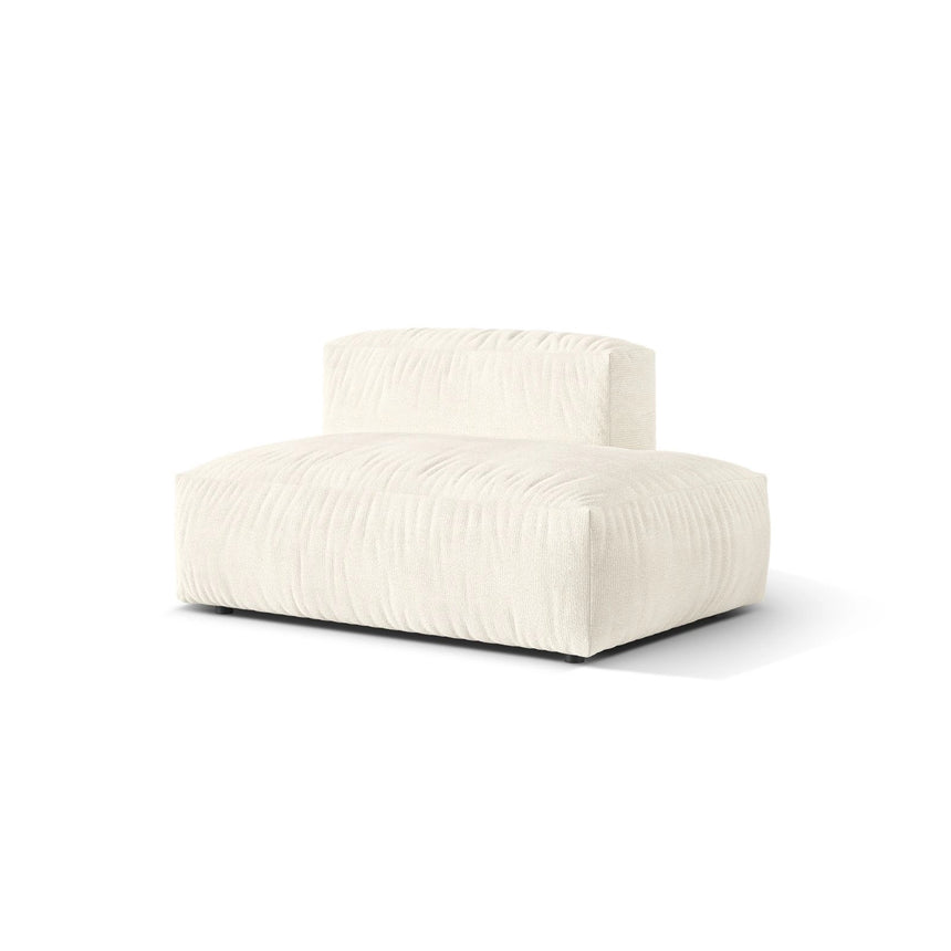 Martina Modulares Sofa Sitzelement, Rechte Seite, aus Boucle in Elfenbein (Monet Nata), 133x106 cm
von Micadoni – Bild 3