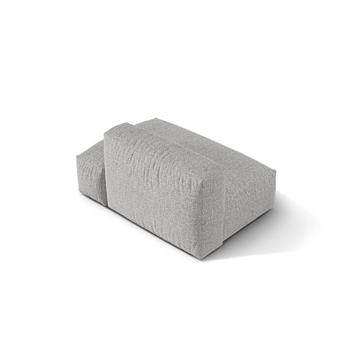 Martina Modulares Sofa Sitzelement, Rechte Seite, aus Boucle in Silber (Monet Silver), 133x106 cm
von Micadoni – Bild 4