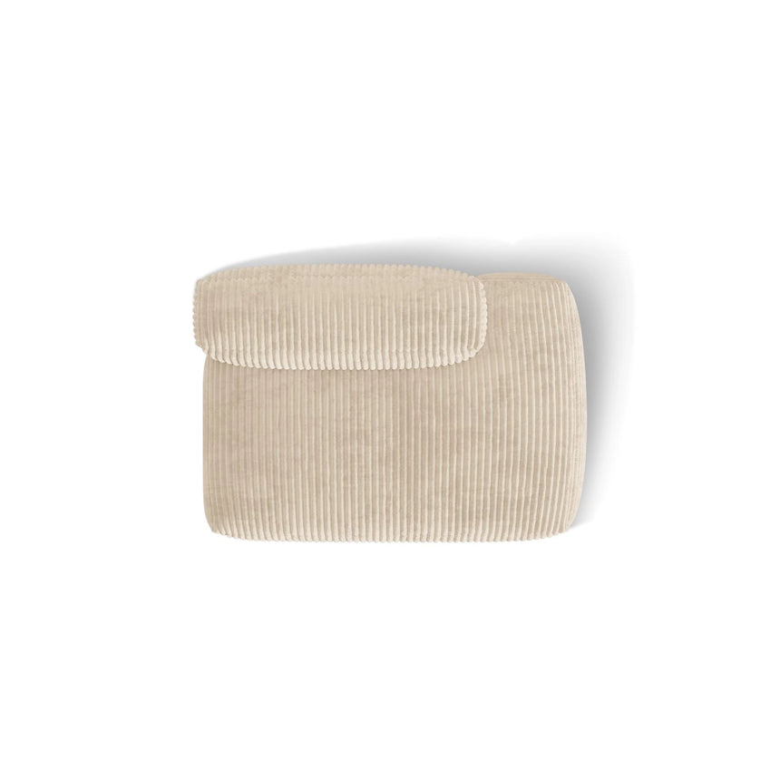 Martina Modulares Sofa Sitzelement, Rechte Seite, aus Cord in Leichtes Beige (Tilia 03), 133x106 cm
von Micadoni – Bild 5