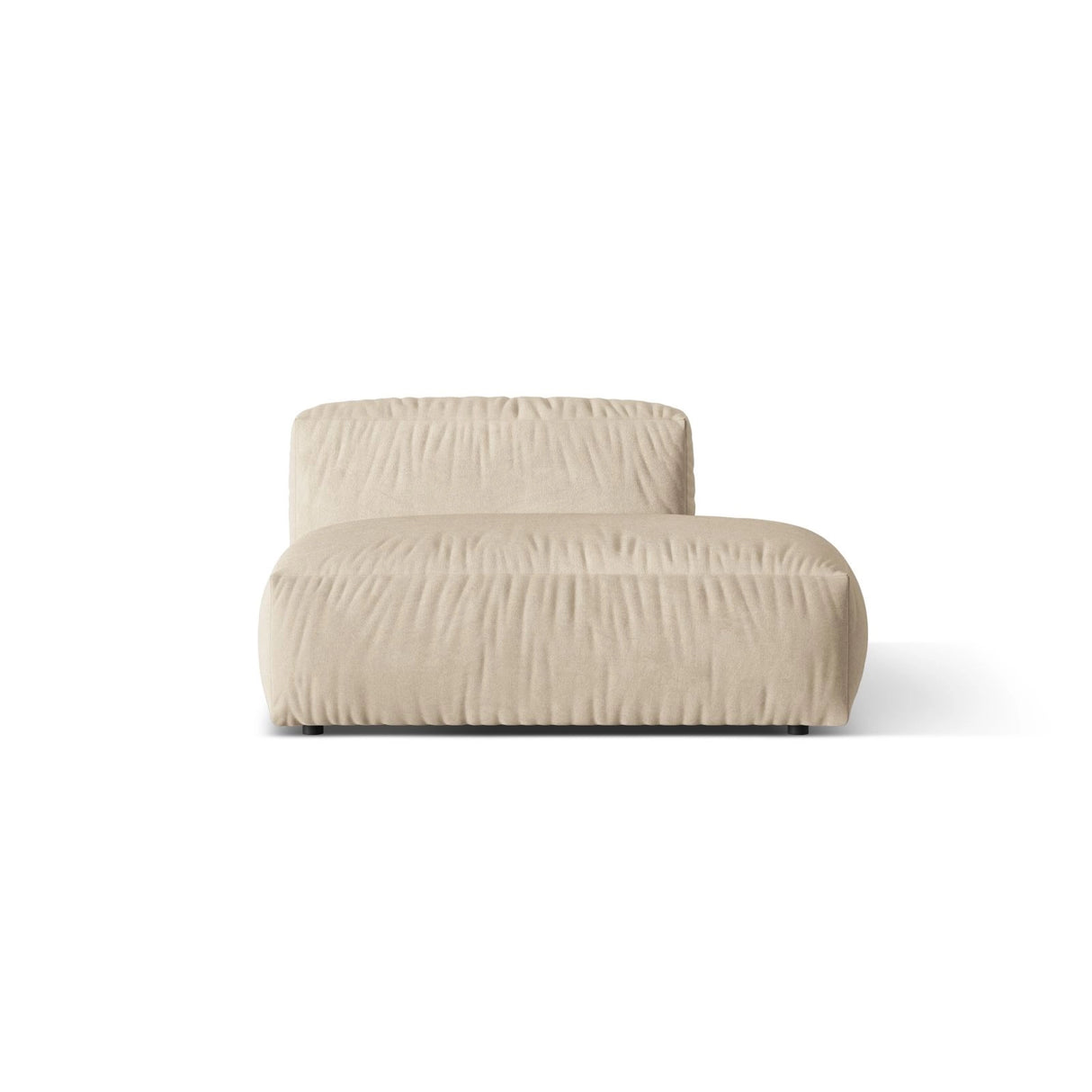 Martina Modulares Sofa Sitzelement, Rechte Seite, aus Samt, Cord, Boucle oder Strukturstoff, 133x106 cm von Micadoni – Bild 1