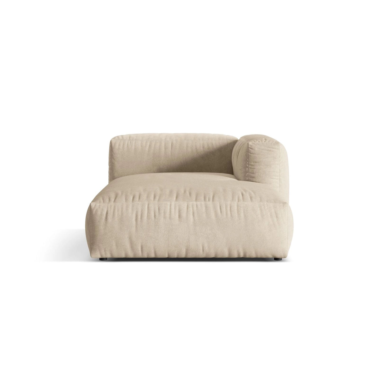 Martina Modulares Sofa Sitzelement, Rechte Seite, aus Samt, Cord, Boucle oder Strukturstoff, 176x120 cm von Micadoni – Bild 1