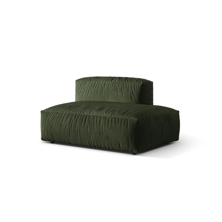 Martina Modulares Sofa Sitzelement, Rechte Seite, aus Samt in Grün (Vogue 11), 133x106 cm
von Micadoni – Bild 3