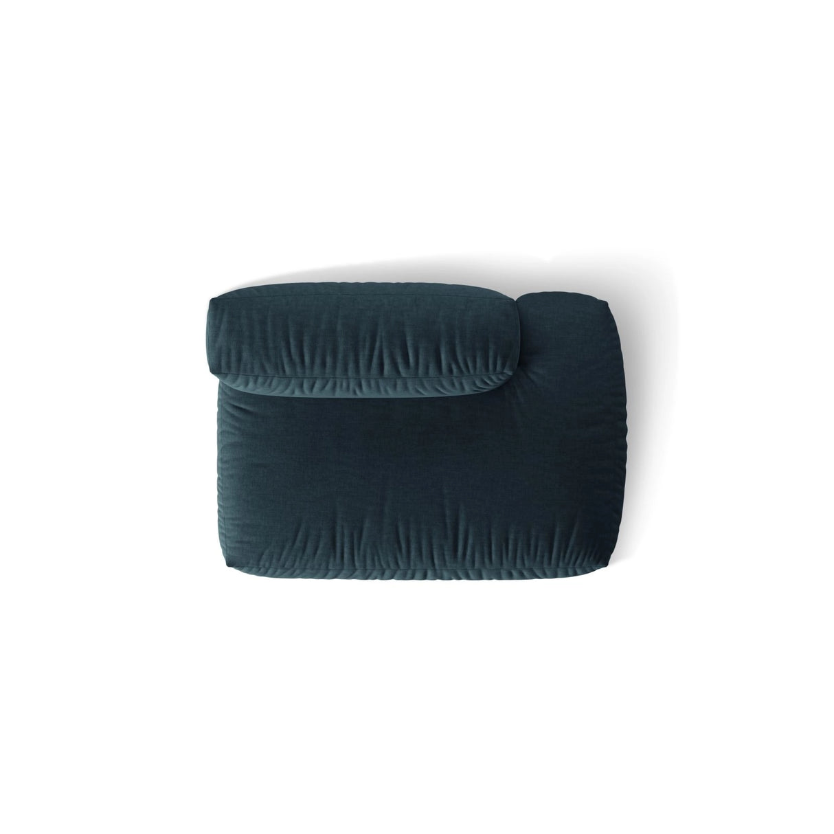 Martina Modulares Sofa Sitzelement, Rechte Seite, aus Strukturierter Stoff in Blau Jeans (Boston Ocean), 133x106 cm
von Micadoni – Bild 5