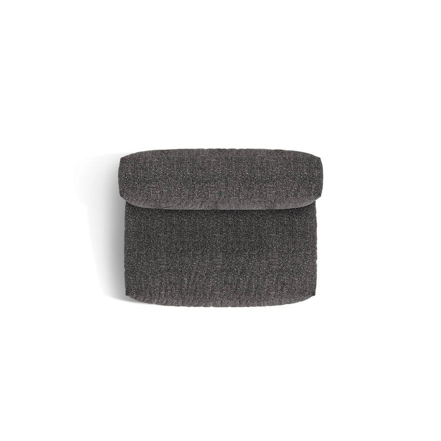 Martina Modulares Sofa Sitzelement, Sitztiefe 76 cm, aus Boucle in Anthrazit (Monet Anthracite), 132x106 cm von Micadoni – Bild 5