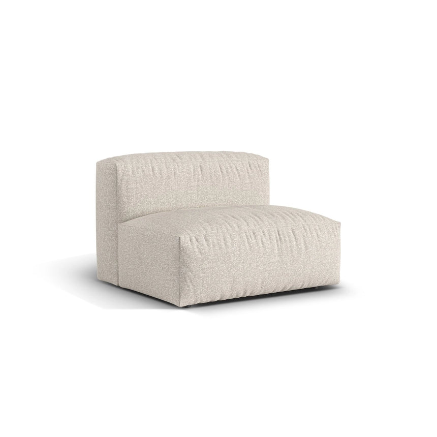 Martina Modulares Sofa Sitzelement, Sitztiefe 76 cm, aus Boucle in Beige (Monet Sand), 106x90 cm von Micadoni – Bild 3