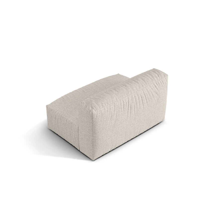 Martina Modulares Sofa Sitzelement, Sitztiefe 76 cm, aus Boucle in Beige (Monet Sand), 132x106 cm von Micadoni – Bild 4