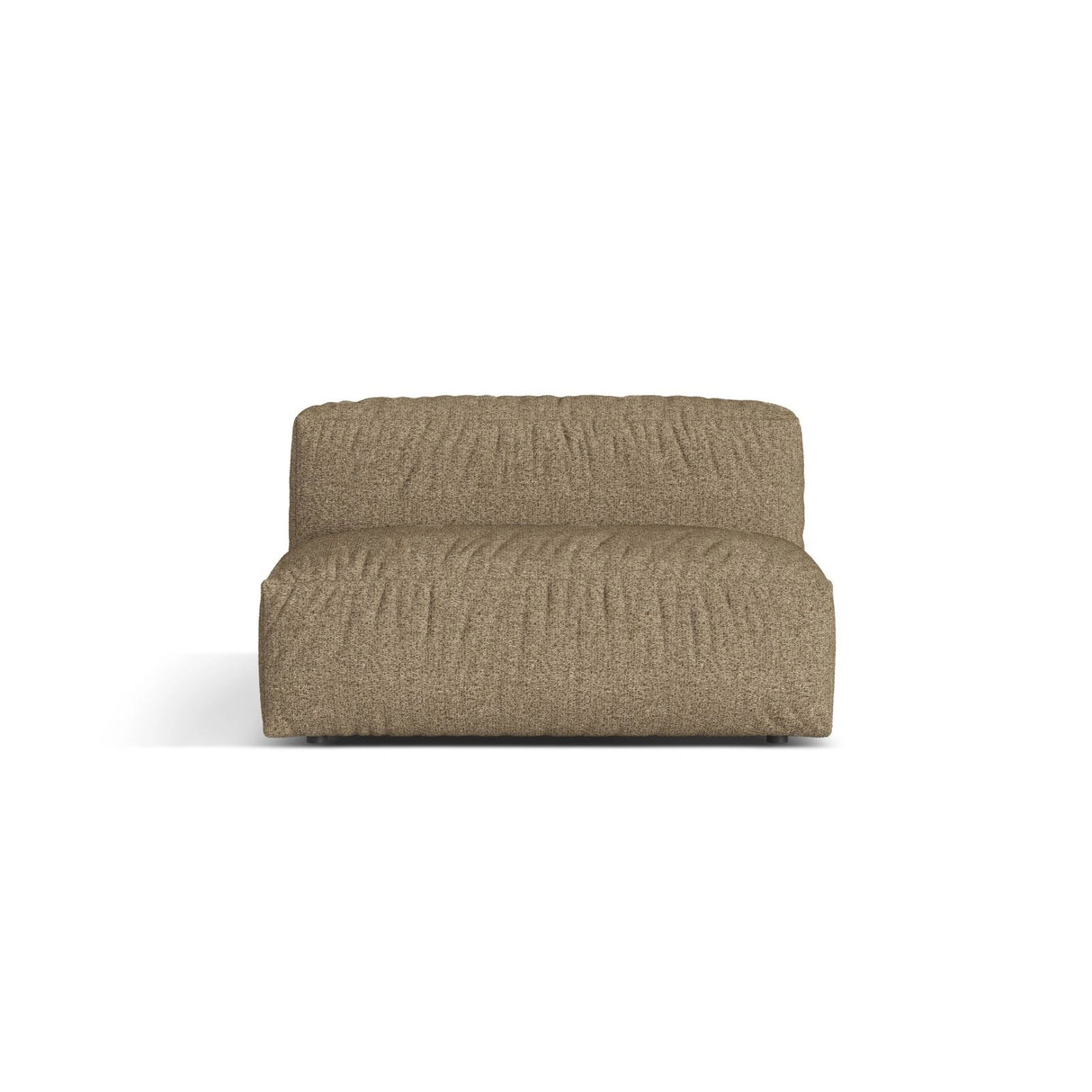 Martina Modulares Sofa Sitzelement, Sitztiefe 76 cm, aus Boucle in Cappuccino (Monet Cappucino), 132x106 cm von Micadoni – Bild 1