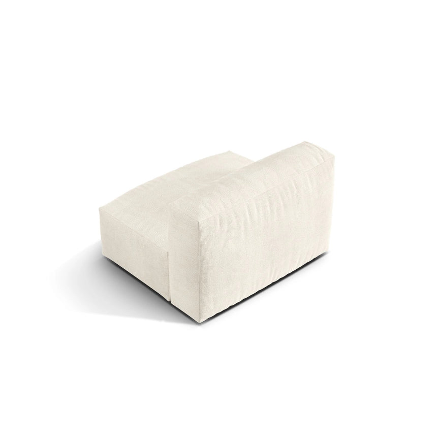 Martina Modulares Sofa Sitzelement, Sitztiefe 76 cm, aus Boucle in Elfenbein (Monet Nata), 106x90 cm von Micadoni – Bild 4